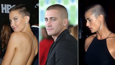 Bald transformations! Kate Hudson, Demi Moore & other actors who shaved their heads for a role