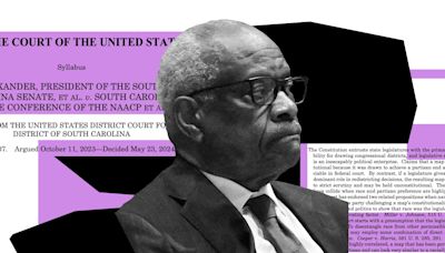 Clarence Thomas Makes a Full-Throated Case for Racial Gerrymandering