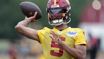 Rookie quarterback Jayden Daniels is the focus of Washington Commanders training camp