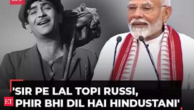 Modi in Moscow: When PM remembers Raj Kapoor song 'sir pe laal topi Russi'