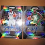 網拍讀賣~Marcus Smart/ Yogi Ferrell~PRIZM平行銀亮簽名卡~貼紙簽~SILVER~共2張~