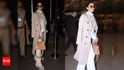 Internet thinks Kiara Advani copied Deepika Padukone's airport style as she left for Cannes - Times of India
