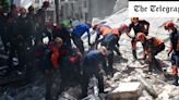 Watch: Block of flats collapses in Istanbul