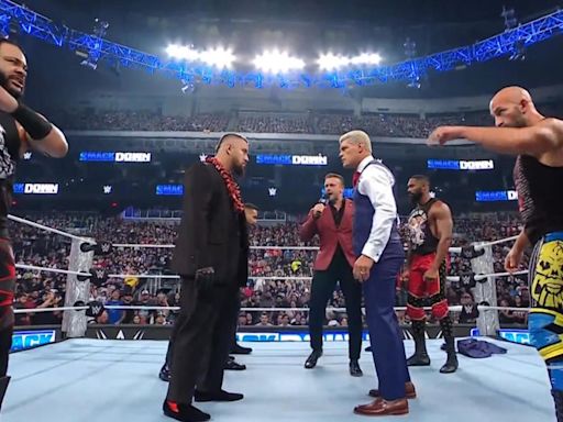 WWE SmackDown results, recap, grades: Cody Rhodes vs. Solo Sikoa steel cage match booked for next week