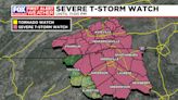 Scattered severe storms this evening, First Alert Weather Day for more storms on Memorial Day