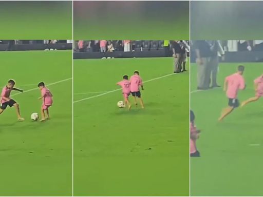 Mateo Messi le pegó un BAILE DESCOMUNAL al hijo de Luis Suárez, en la previa del partido del Inter Miami