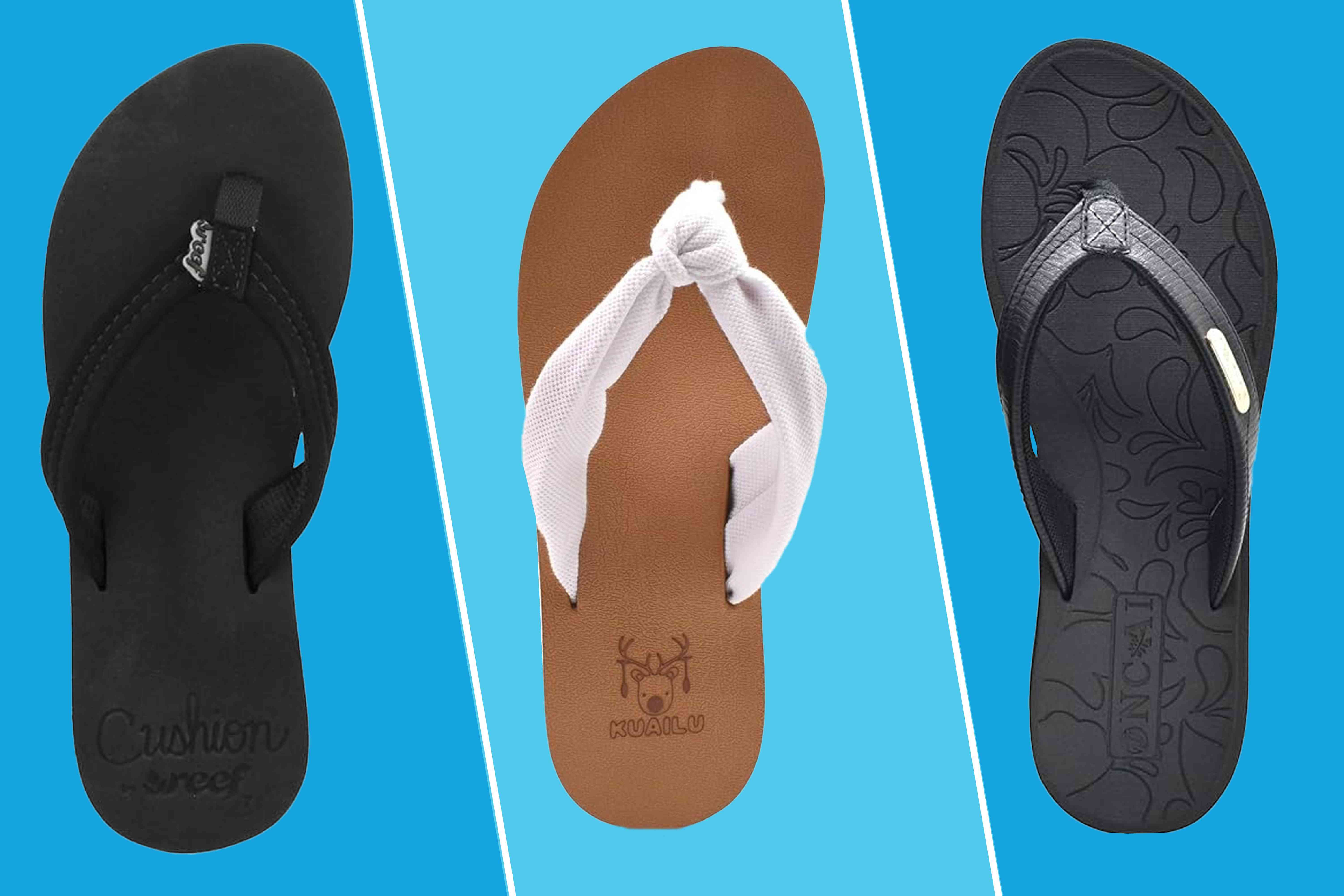 Over 2,000 Amazon Shoppers Just Bought These Now-$16 Flip-Flops That Feel ‘Like Walking on a Cloud’