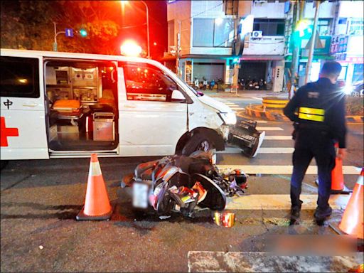 台中男大生騎車與救護車相撞不治 救護車違規鳴笛閃燈挨罰6萬