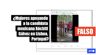 Video de un evento contra el cáncer en Portugal circula como una marcha a favor de Xóchitl Gálvez