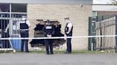 Emergency services at scene after car crashes through primary school classroom in Liverpool