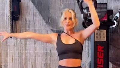 Ashley Roberts reveals her toned abs in crop top and leggings as she works out after Saturday Night Takeaway finale