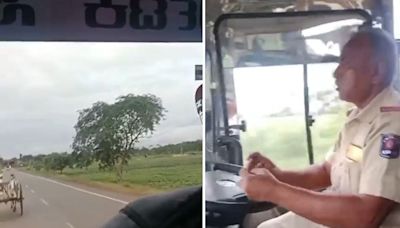 Video: Karnataka Bus Driver, Making Reel While Driving, ... Farmers, Killing 2 Bulls On Spot In Hubli