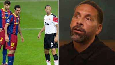 ‘I’ve never been so embarrassed’ – Rio Ferdinand reveals Sergio Busquets’ savage jibe to him during win over Man Utd