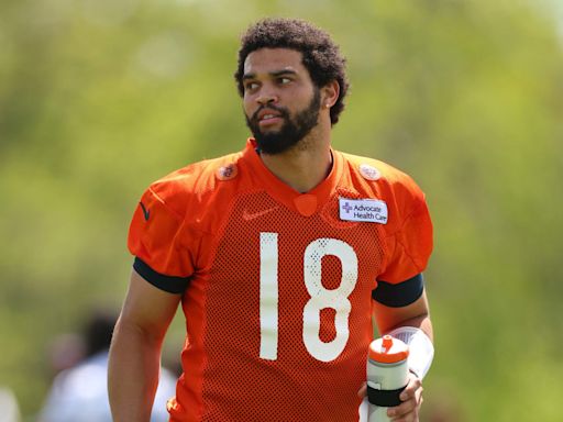 Caleb Williams Responds to Fan's Joke on Struggles During Bears Practice at OTAs