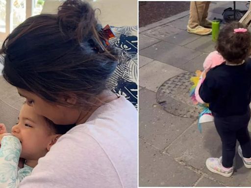 Priyanka Chopra gets emotional watching her daughter Malti Marie mesmerized by street music performance | Hindi Movie News - Times of India