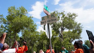 Ram Nation of Gainesville Eastside High School shows love to former principal