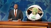 Baby Yoda Makes Segment-Stealing Return to ‘Saturday Night Live’ on “Weekend Update”