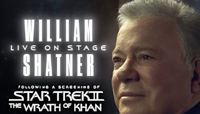 William Shatner appearing live at Packard Music Hall