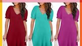 This 'Flattering' T-Shirt Dress with 'Darling' Puff Sleeves Is on Sale for Just $22