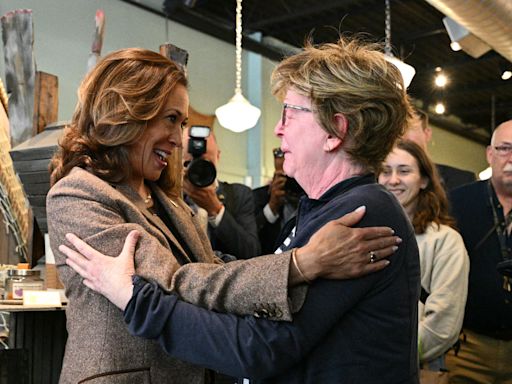 Video of Kamala Harris embracing crying woman takes off online