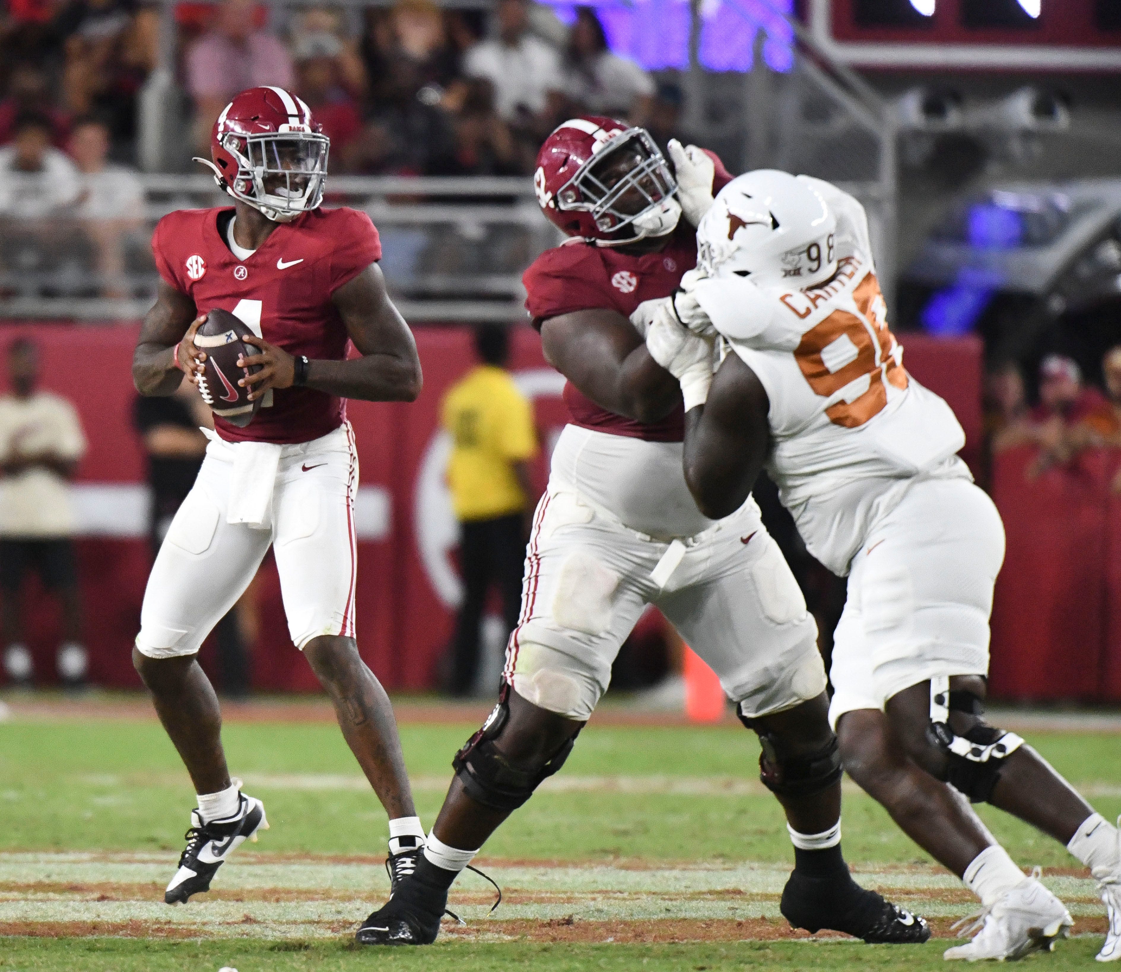 Here’s what the Alabama football quarterback room looks like heading into fall camp