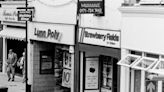 The high street record shop next to a travel agents