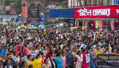 RG Kar Case: Doctors Take Out Mega Protest March On Mahalaya Demanding Justice For Victim