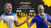 Inglaterra vs. Bosnia-Herzegovina: horario, TV, estadísticas, clasificación y pronósticos