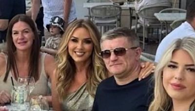 Coronation Street's Claire Sweeney coos over Ricky Hatton as they jet off on holiday