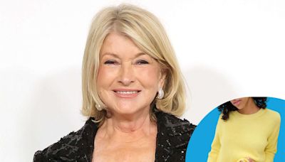 Martha Stewart Coordinated Her Lemon Ice Cream to Her Sweater, and Similar Styles Start at $20