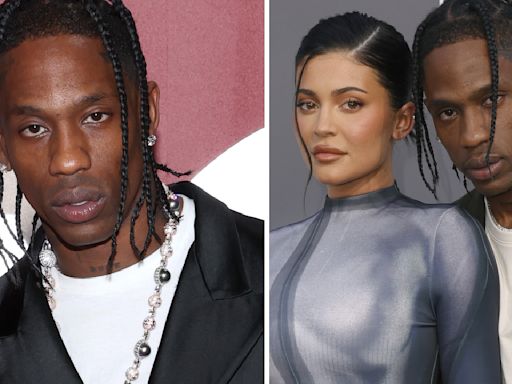 Arrestan a Travis Scott, padre de los hijos de Kylie Jenner, por allanamiento de morada