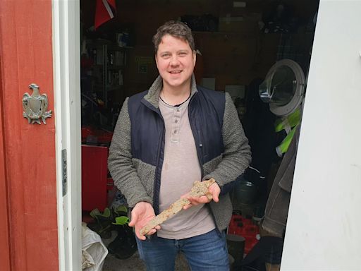 Agricultor noruego encuentra espada vikinga de 1.000 años de antigüedad en su granja familiar