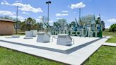 Outdoor fitness court opening at Eastern New Mexico University