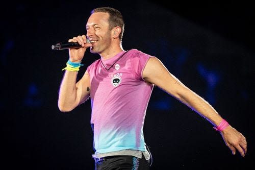 Chris Martin gave a Coldplay fan a lift to a music festival they were playing