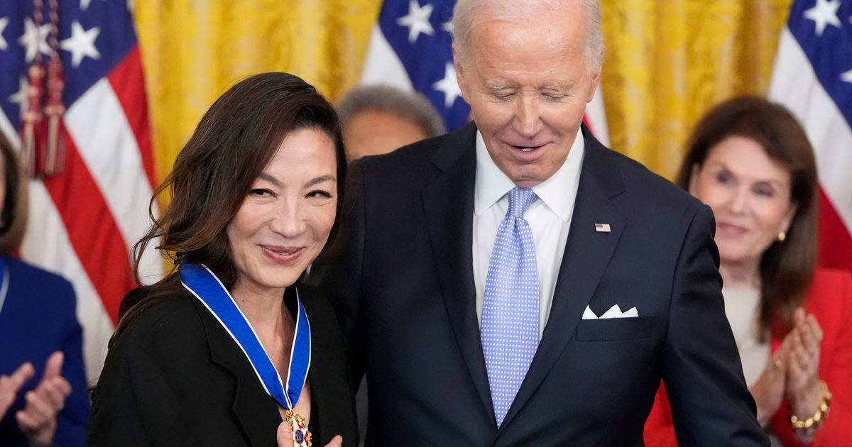 Biden awards the Medal of Freedom to Nancy Pelosi, Medgar Evers, Michelle Yeoh and 15 others