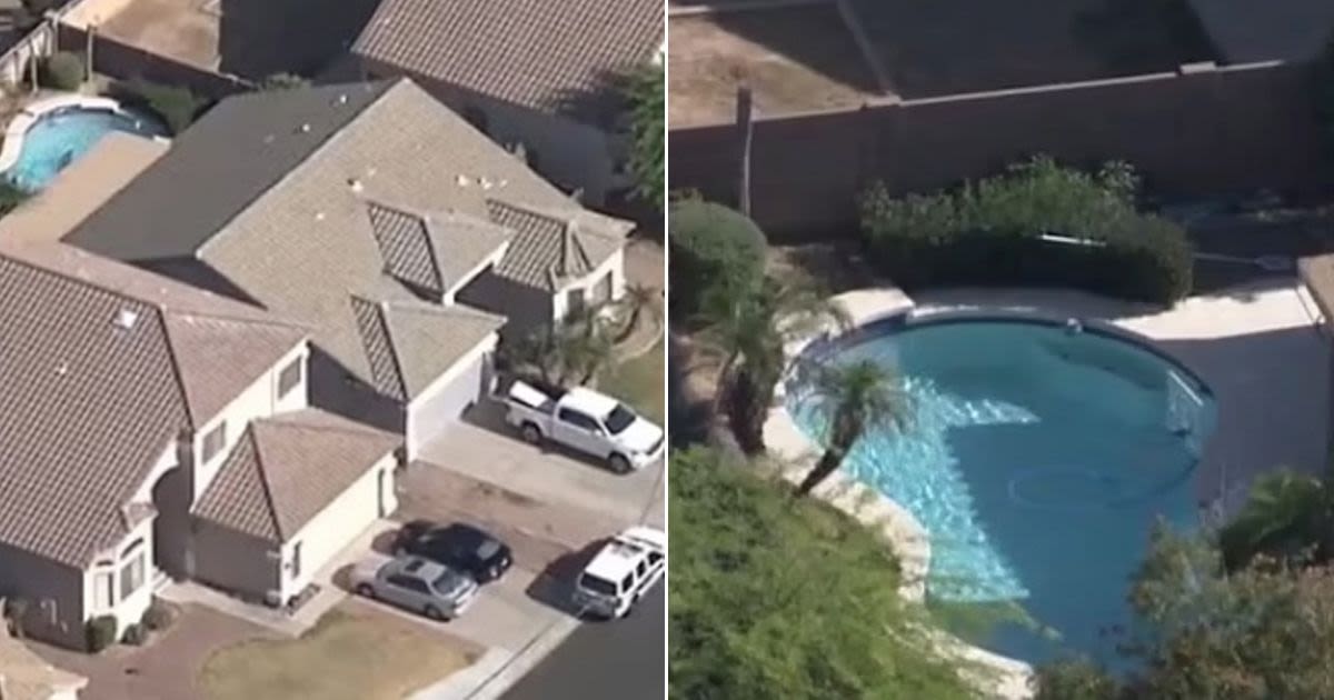 Heartbroken dad finds three-year-old twins drowned in garden swimming pool