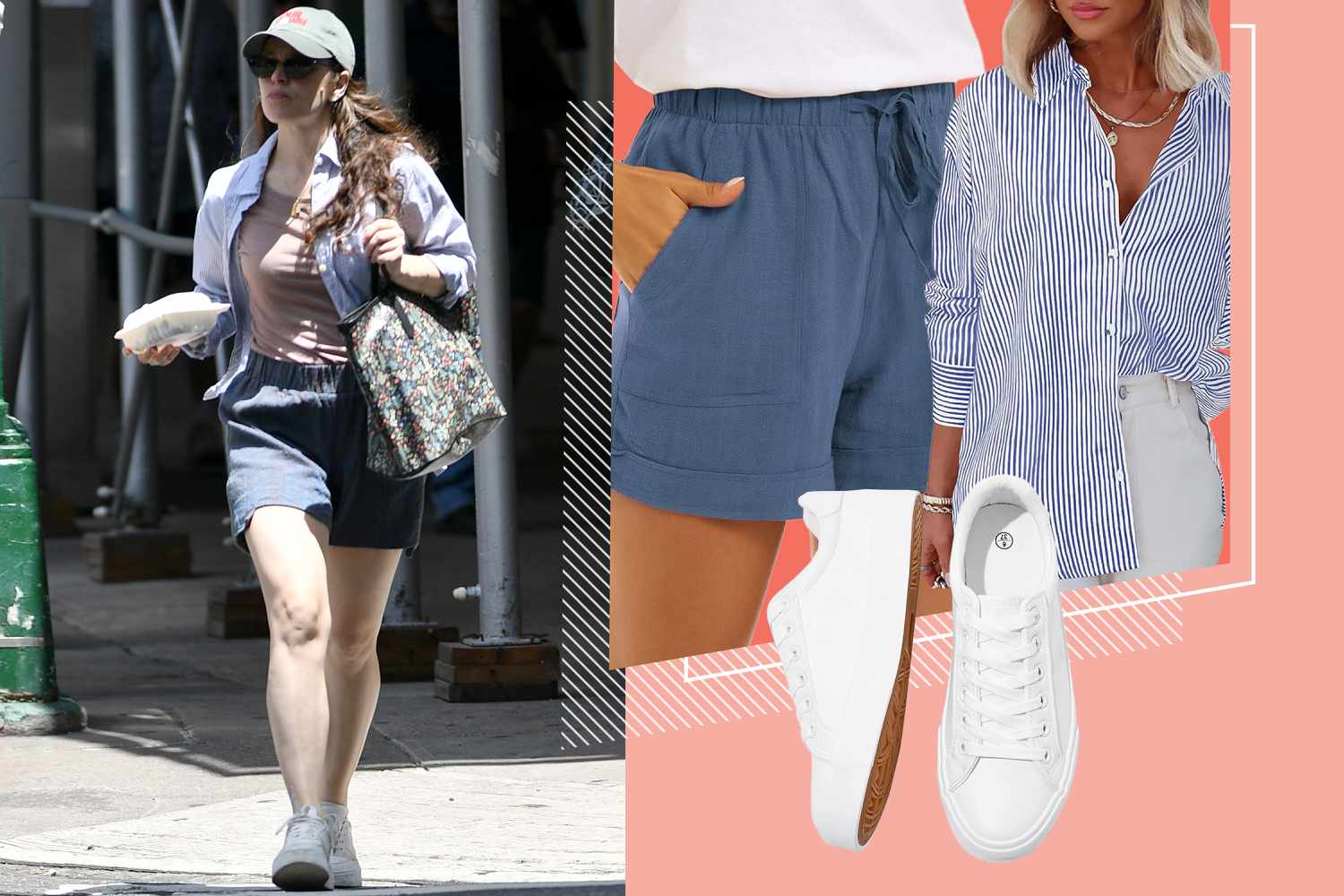 Rachel McAdams' Linen Shorts Are the Comfy Alternative to Jean Shorts I'll Be Wearing All Summer