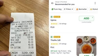 X User's Comparison Of Restaurant Bill With Zomato Prices Sparks Debate, Company Reacts