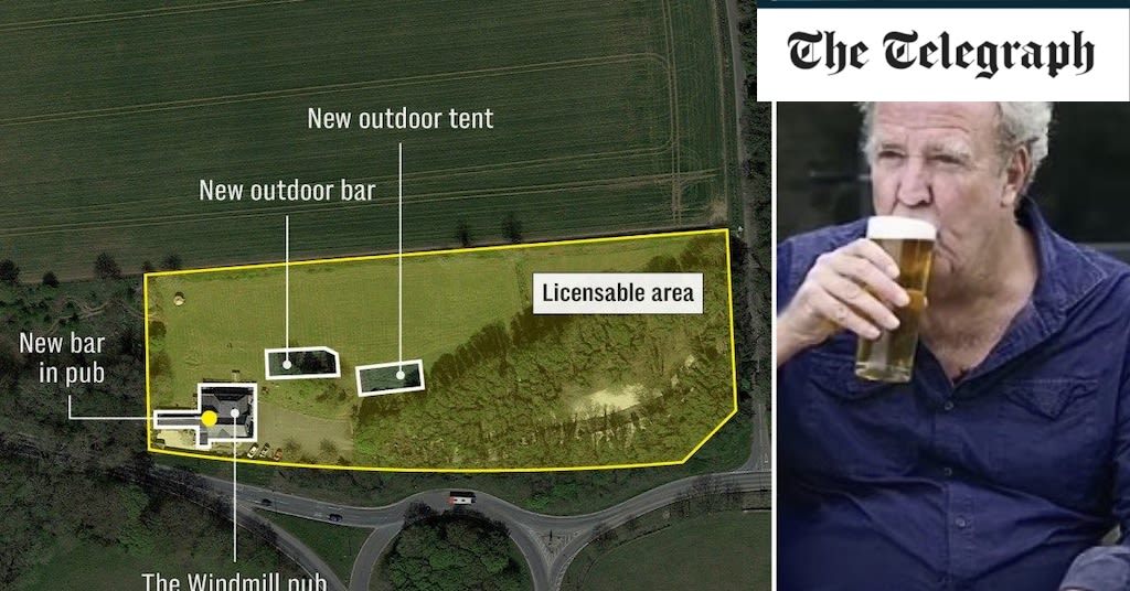 Clarkson applies to build bar at £1m Cotswolds pub despite ongoing knockbacks from council