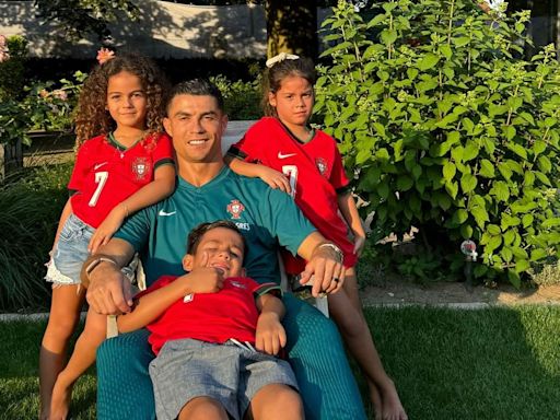 Sus hijos, el talismán de Cristiano Ronaldo en la Eurocopa