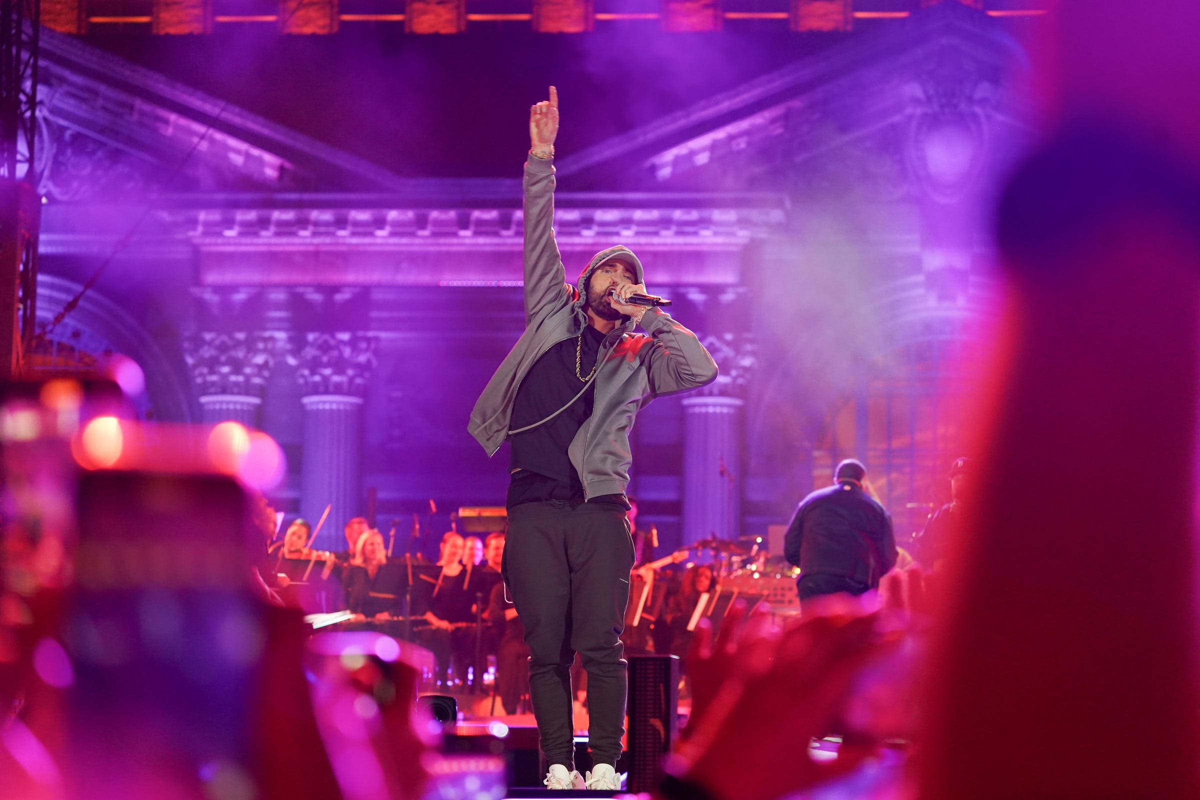 'Detroit, we love you': Eminem caps memorable night at Michigan Central Station