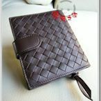 [熊熊之家]全新正品[BOTTEGA VENETA]基本女用款 深咖啡色 6卡 六卡  零錢袋 BV短夾 特價