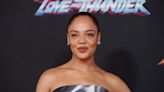 Tessa Thompson Brings Metallic Luster in Cutout Armani Privé Dress at ‘Thor: Love and Thunder’ Premiere