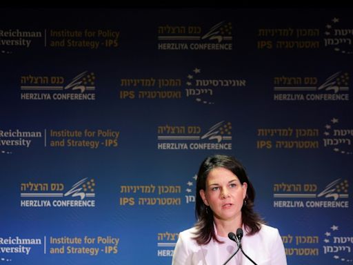 Rede in Israel: Baerbock warnt vor "endlosem" Gaza-Krieg