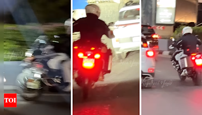 Watch | Ajith drives his superbike in Hyderabad, unnoticed by his fans | Tamil Movie News - Times of India
