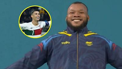 Yeison López celebró medalla de plata como Cristiano Ronaldo y explicó la razón: "Inspira"