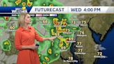 Impact weather with thunderstorms expected Wednesday evening