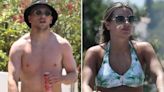 Bowen and Dyer take stroll in Portuguese sunshine after getting engaged on yacht