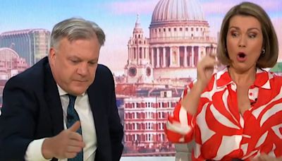 Susanna Reid screams as Ed Balls swats fly live on GMB