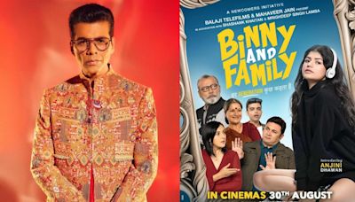 Karan Johar welcomes Anjini Dhawan to movies, praises her debut film ’Binny and Family’